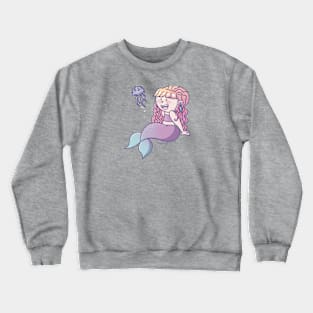 Mermaid + Jelly Crewneck Sweatshirt